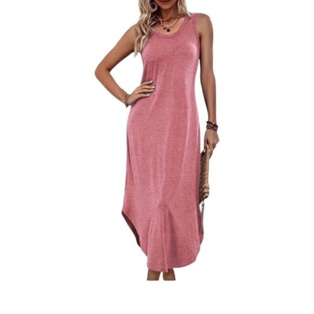 Stylish Women’s Pink Maxi Dress Size L